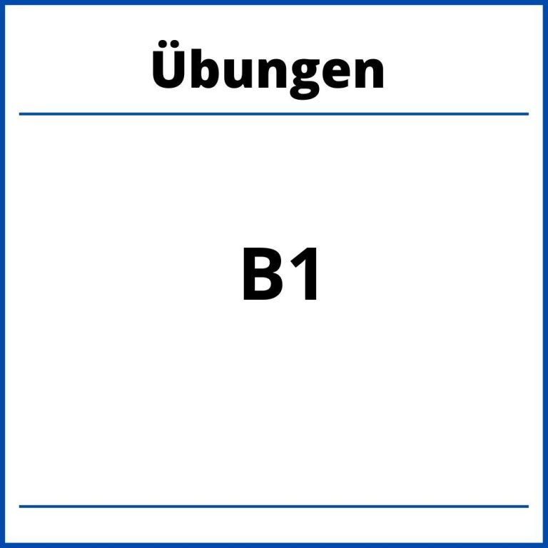 Sprachbausteine B1 Übungen Mit Lösungen