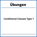 Conditional Clauses Type 1 Übungen