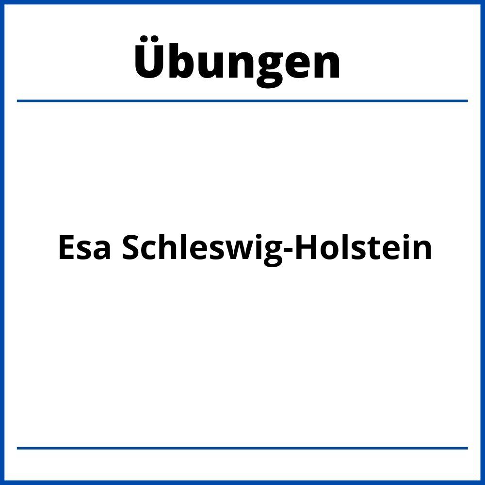 Esa Schleswig-Holstein Übungen