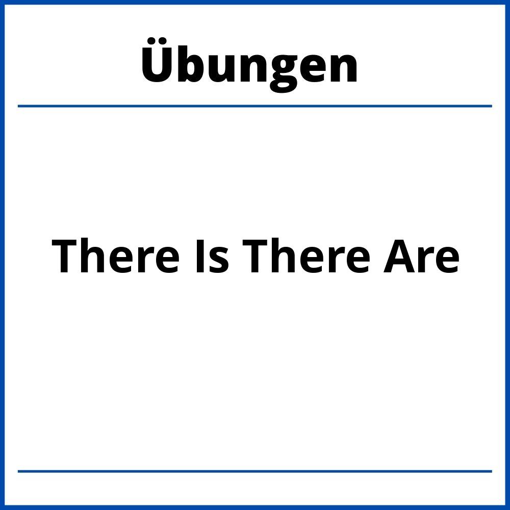 There Is There Are Übungen