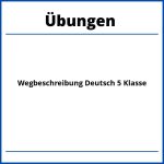 Wegbeschreibung Deutsch 5 Klasse Übungen